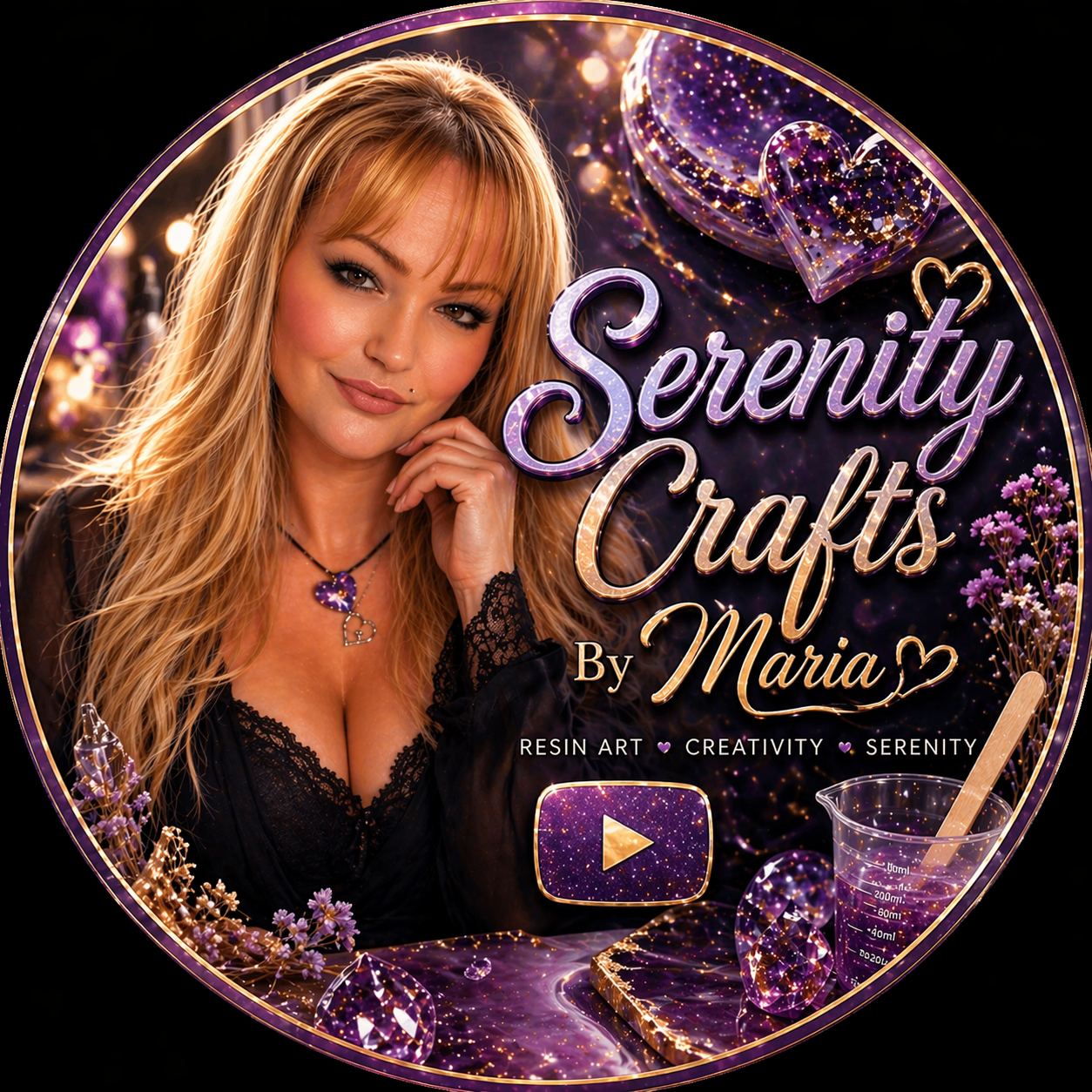 Maria, the maker behind Serenity Crafts